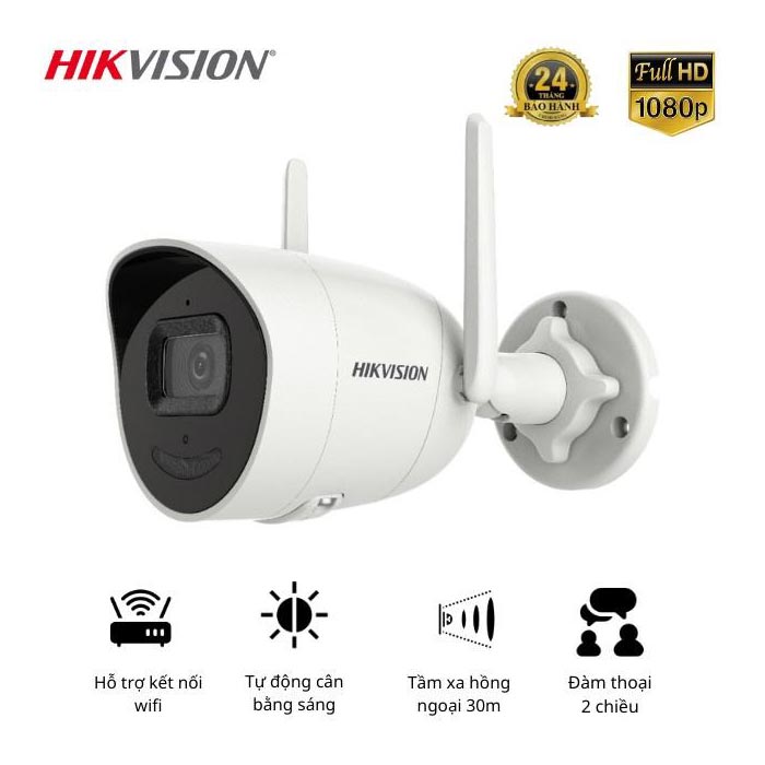 Bán camera IP Wifi 2MP Hikvision DS 2CV2021G2 IDW giá rẻ