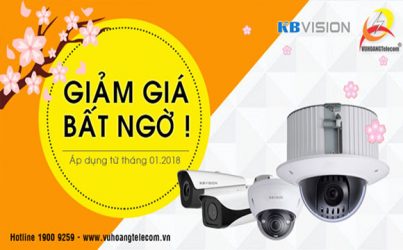 Danh sách camera Kbvision giảm giá từ tháng 1.2018