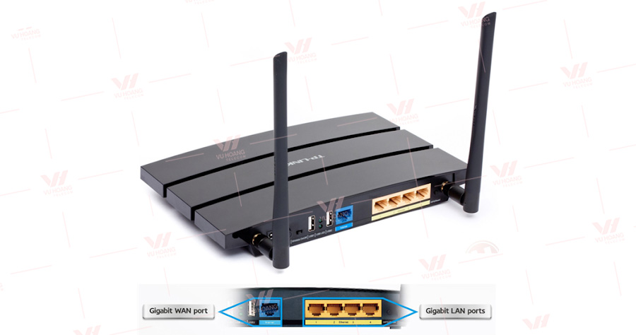 Router Gigabit băng tần kép không dây N600 TP-LINK TL-WDR3600