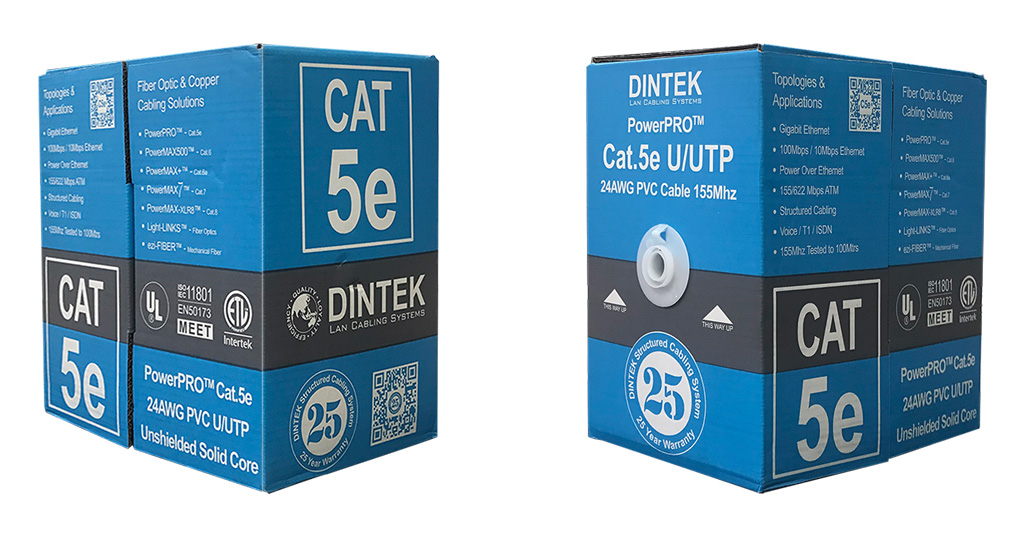 Bán dây cáp mạng Dintek CAT5E UTP cuộn 305m giá rẻ