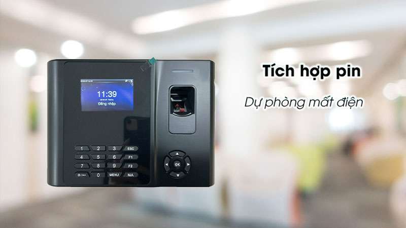 Trang bị pin dự phòng sử dụng khi mất điện