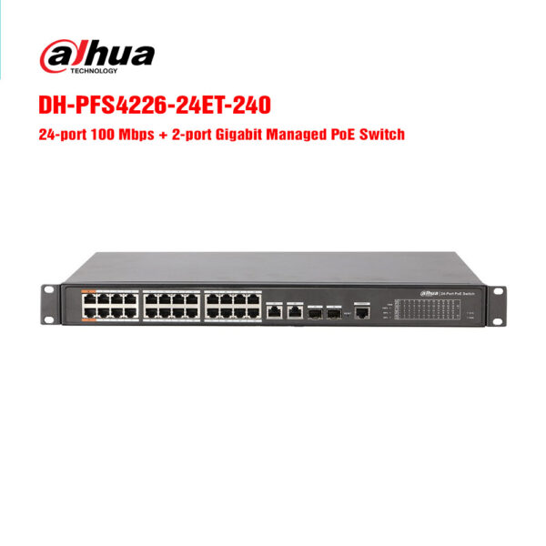 Switch mạng 24 cổng DAHUA DH-PFS4226-24ET-240