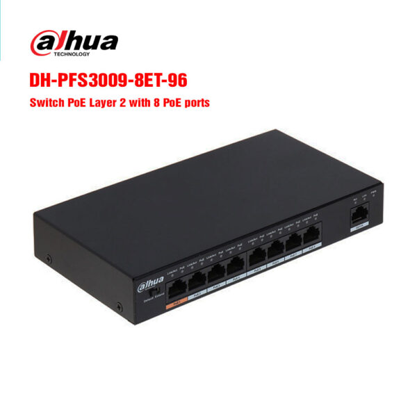 Switch PoE 8 cổng Dahua DH-PFS3009-8ET-96