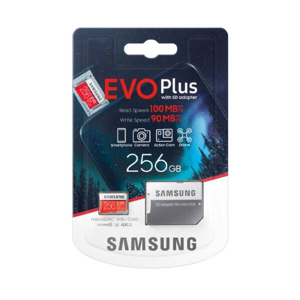 Samsung Evo Plus 256GB U3 Class 10-100MB/s