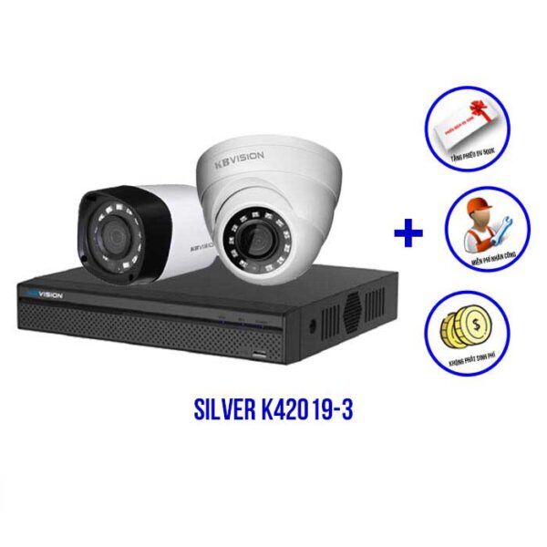 Bộ camera KBVISION SILVER K42019-3