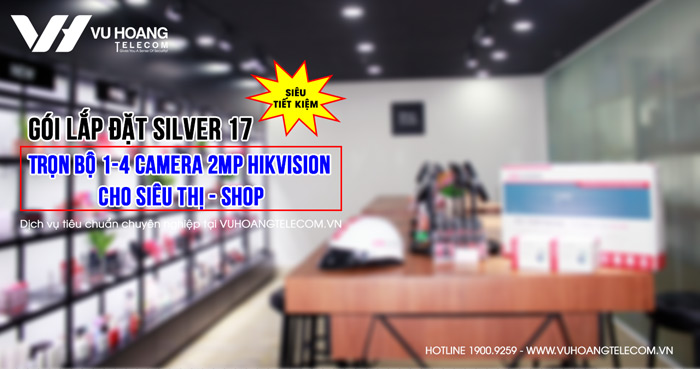 Trọn bộ camera Hikvision 2MP gói Silver 17