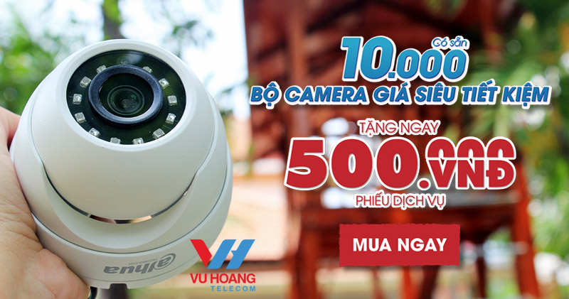 Trọn bộ camera Dahua chuẩn HD720P - 1080P giá tốt