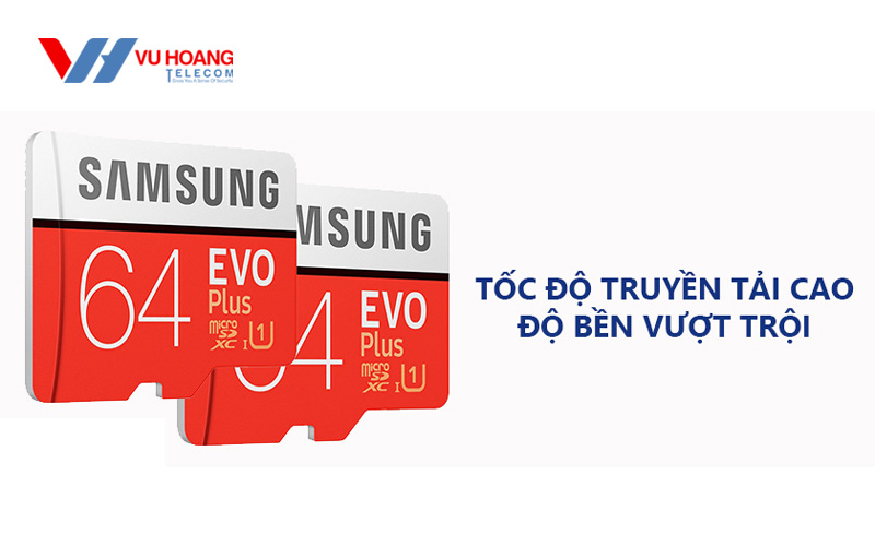 ​​Thẻ nhớ giám sát MicroSD Samsung Evo Plus 64GB