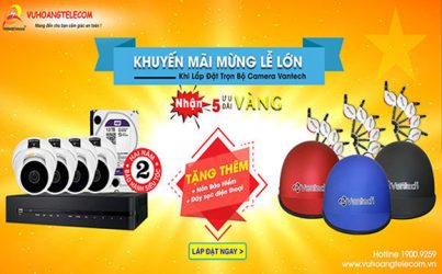 khuyến mãi trọn bộ camera Vantech mừng lễ lớn