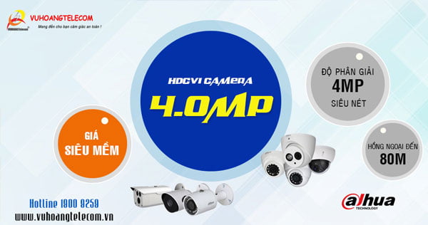 Camera HDCVI Dahua 4MP giá rẻ