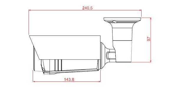 Thông số kích thước camera DGM1306P 2