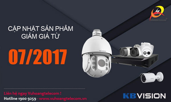 Đầu ghi hình HDCVI Kbvision giảm gi