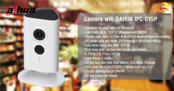 Camera wifi Dahua IPC-C15P -4