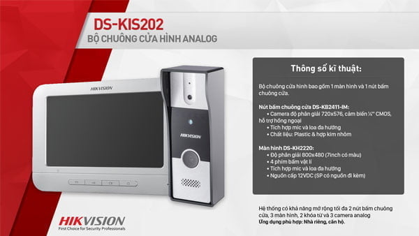 chuông cửa màn hình Hikvision - 2