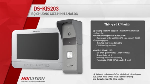 chuông cửa màn hình Hikvision - 3