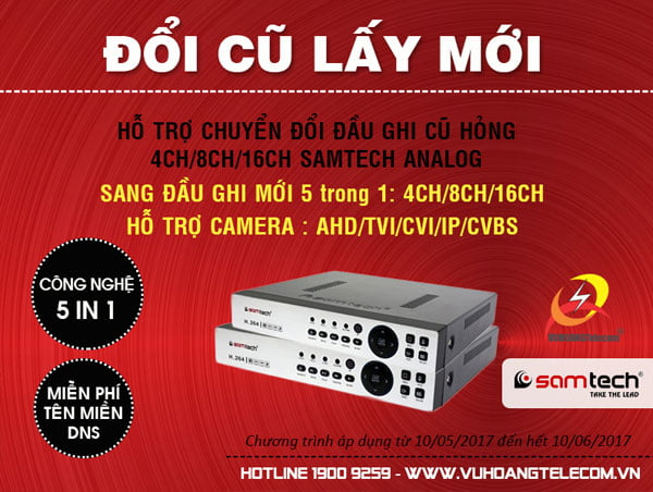 đầu ghi hình samtech