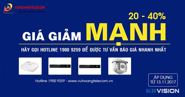 Đầu ghi hình Kbvision giảm giá