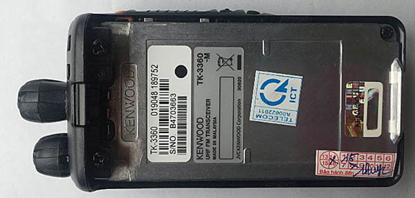 Cách nhận biết máy bộ đàm Kenwood chính hãng -2