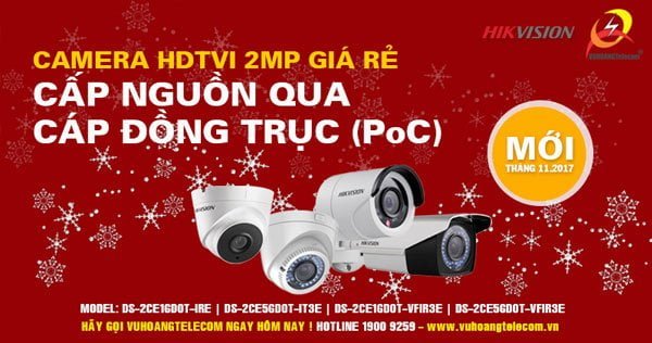 Camera HDTVI Hikvision mới 