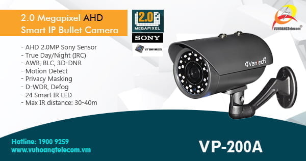 Kit AHD 2MP Vantech chip Sony -3 