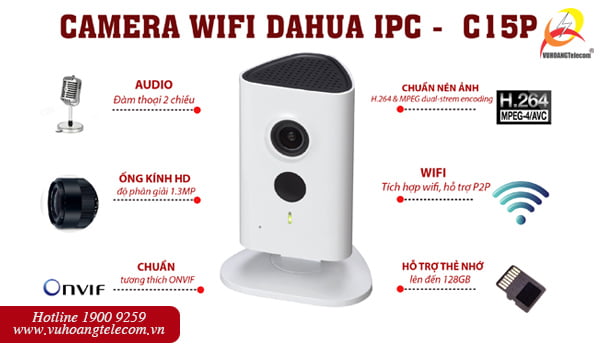 Camera wifi Dahua IPC-C15P