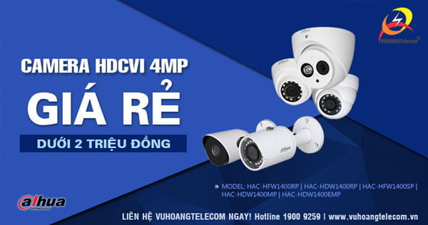 Camera HDCVI 4MP Dahua 