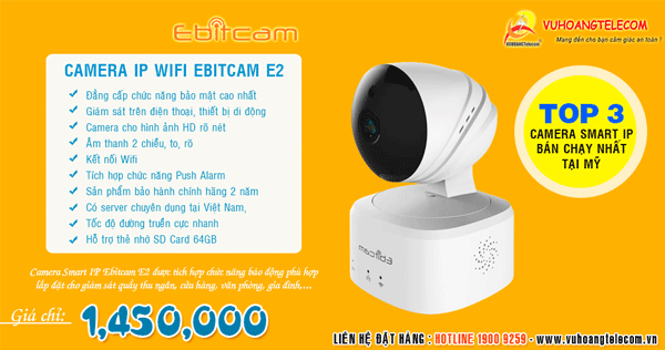 Camera IP Wifi Ebitcam