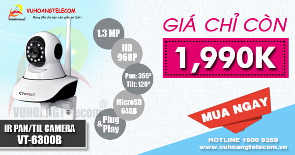 Camera IP Wifi VT6300C -3 