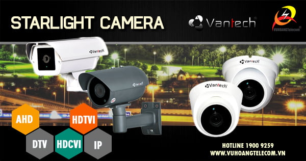 công nghệ camera starlight Vantech