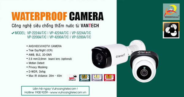 camera waterproof Vantech