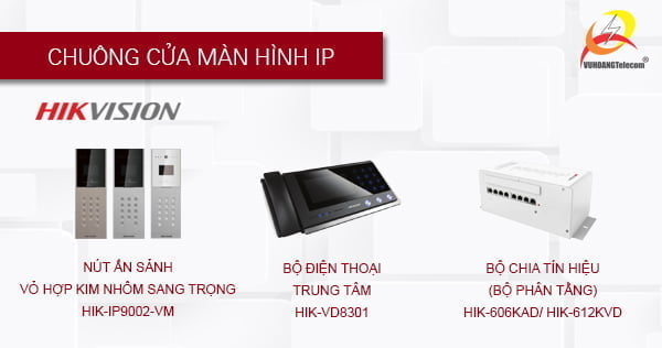 hệ thống chuông cửa màn hình Hikvision -4 