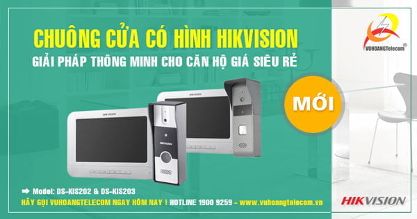 chuông cửa màn hình Hikvision 