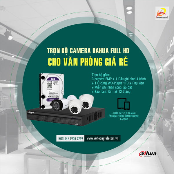 Giải pháp lắp camera Dahua giá tốt chính hãng
