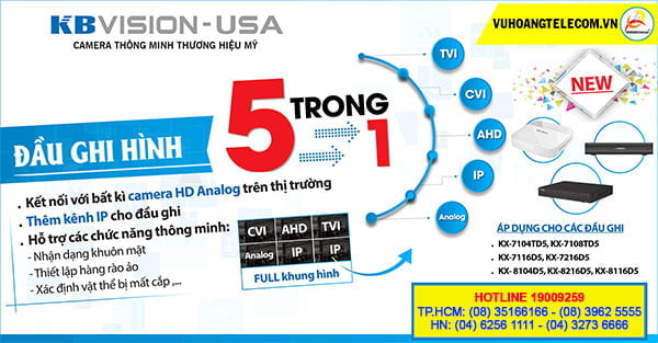 Đầu ghi hình 5in1 KBVISION 