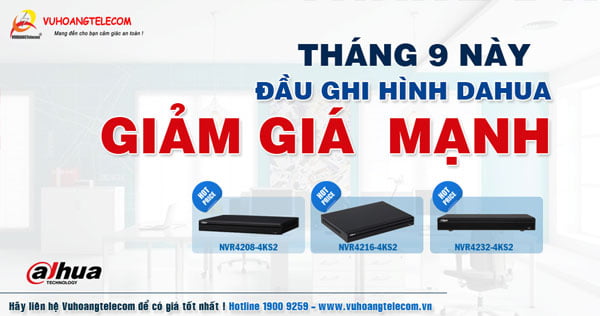 giảm giá đầu ghi hình Dahua