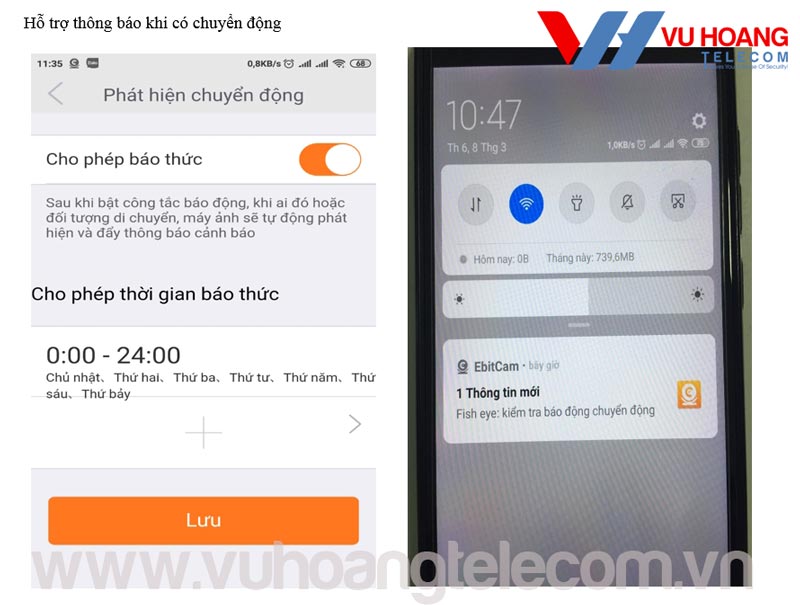sản phẩm camera quan sát 360 độ EBITCAM mới