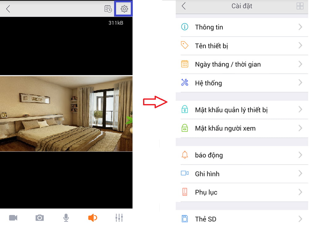 cai dat va cau hinh camera KBWin
