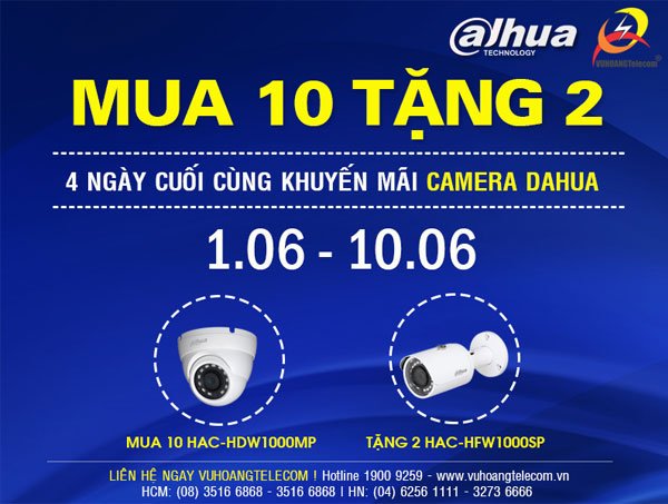 khuyến mãi camera Dahua