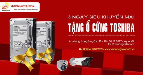 khuyến mãi ổ cứng Toshiba