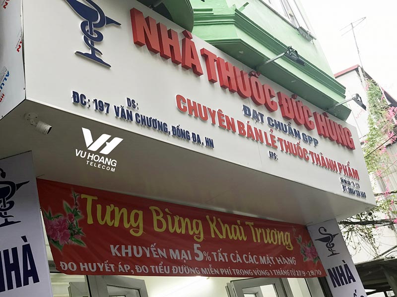  Lắp đặt cho nhà thuốc tại quận Đống Đa, Hà Nội 
