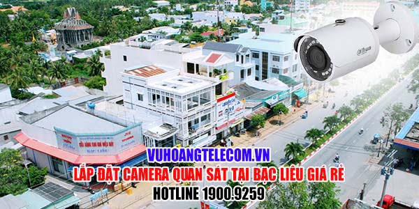 Lắp đặt camera tại Bạc Liêu