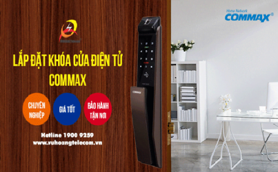 Lắp đặt khóa cửa Commax