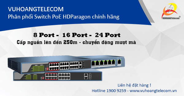 Phân phối switch PoE HDParagon