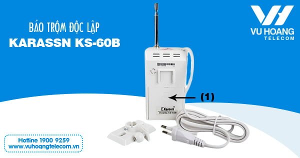 Mặt sau báo trộm độc lập Karassn KS-60B