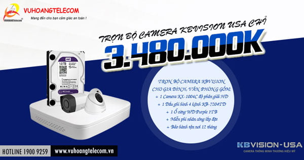 lắp đặt camera Kbvision Full HD