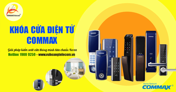 khóa cửa điện tử commax - 1