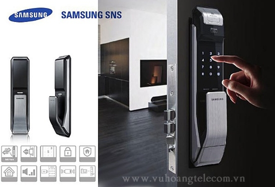 khóa cửa điện tử Samsung SHS