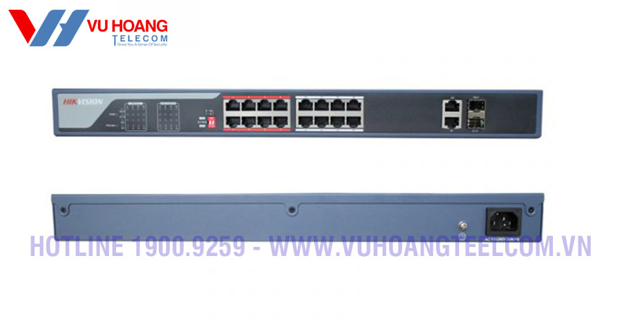 Switch POE 16 cổng HIKVISION DS-3E0318P-E