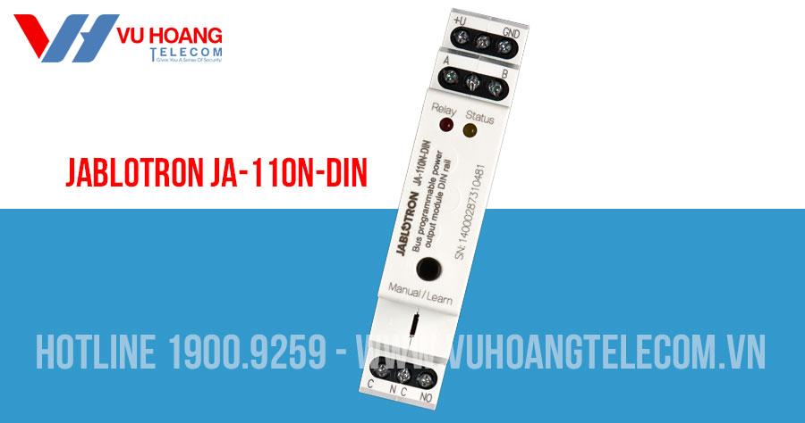 Module đầu ra PG-DIN kết nối có dây JABLOTRON JA-110N-DIN
