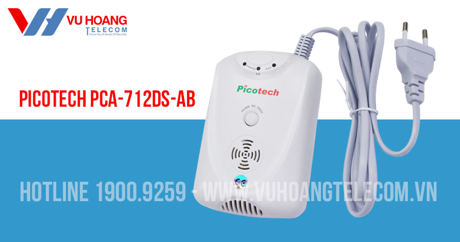 Cảm biến rò rỉ khí Gas, Carbon Monoxide PICOTECH PCA-712DS-AB